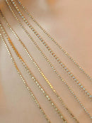 Rhinestone Tassel Earrings Gold Earrings Dainty Shiny Rhinestones Long Tassel Earrings Simple Long Earrings for Women