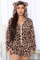 Baby PJ Romper Onesie - Leopard (One Size fits all)