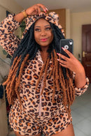 Baby PJ Romper Onesie - Leopard (One Size fits all)