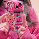 Korean Cute 3D Cartoon Bear Pink Phone case for iPhone 11, 11 Pro Max and 12